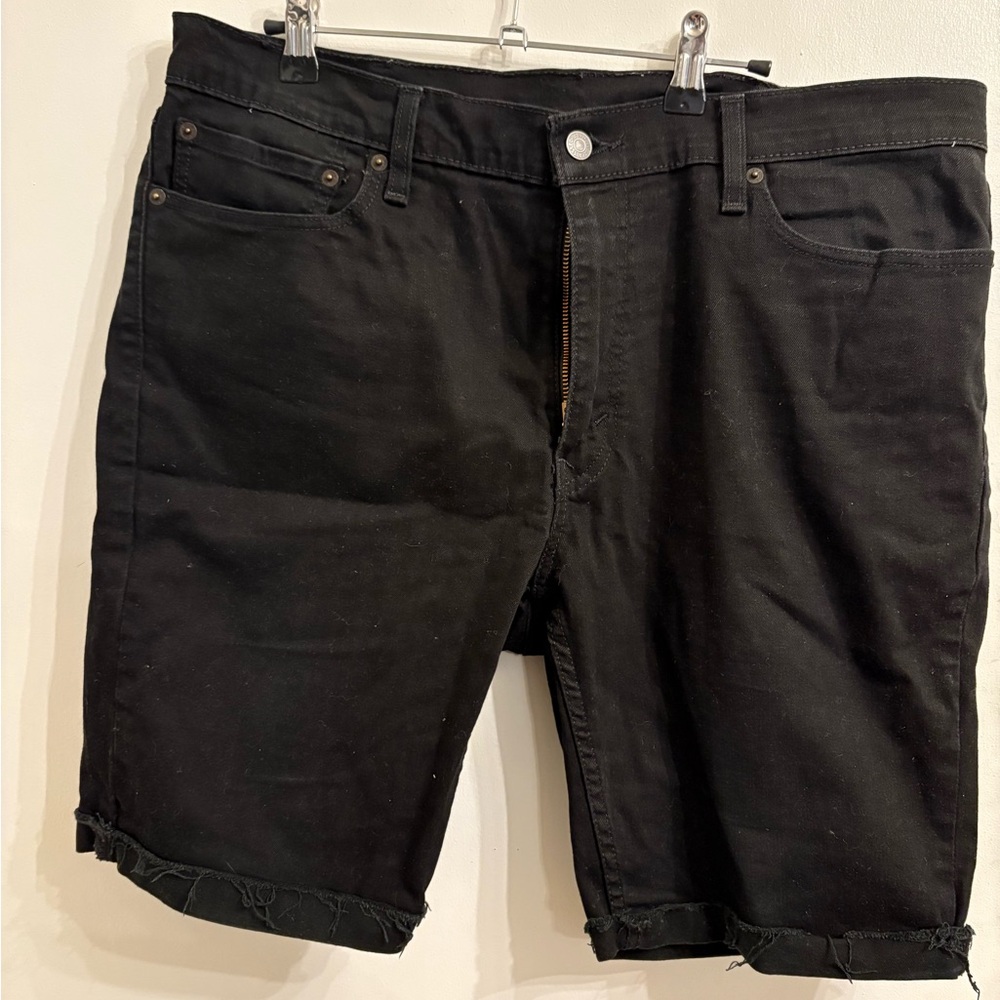 Levi's Black Jean Shorts for Men 38
